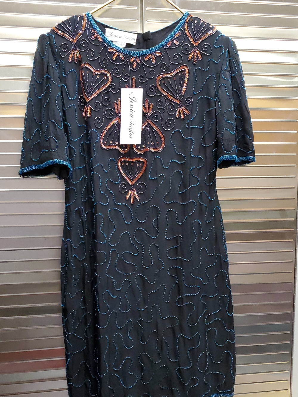 Vintage Y2K Jessica Taylor 100% Silk Evening Dress